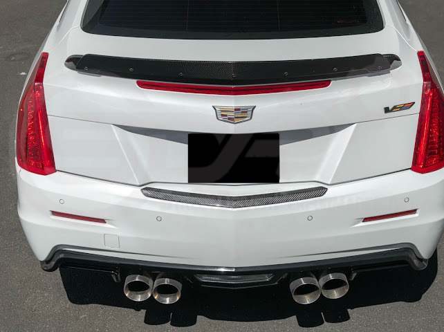 2015-2019 CADILLAC ATS / ATS-V COUPE | FACTORY STYLE CARBON FIBER REAR TRUNK DECKLID APPLIQUÉ INSERT TRIM REPLACEMENT